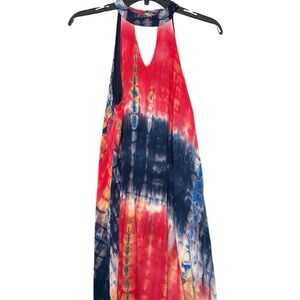 Flirty Peekaboo Tie-Dye Dress - Size Small